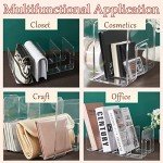 Clear Plastic Handbag Organizer with Dividers - 2 Pcs