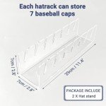 Acrylic Baseball Cap Stand - 2 Piece Organizer