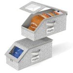 Stackable Hat Storage for 24 Caps – Grey