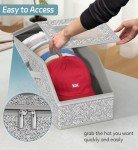 Stackable Hat Storage for 24 Caps – Grey