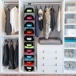 10-Shelf Gray Hat Rack Organizer for Storage