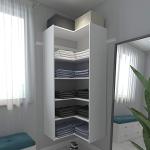 SOLRIG Corner Closet Storage System with Rod