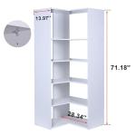 SOLRIG Corner Closet Storage System with Rod