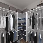 SOLRIG Corner Closet Storage System with Rod