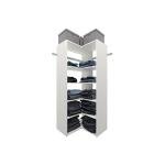 SOLRIG Corner Closet Storage System with Rod