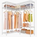 VIPEK L30 Corner Clothes Rack with Adjustable Shelves