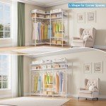 VIPEK L30 Corner Clothes Rack with Adjustable Shelves
