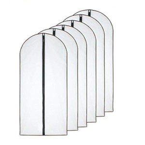 Set of 6 Hanging Garment Bags with Zipper