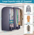 KIMBORA 10" Clear Garment Bags for Closet Storage