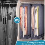KIMBORA 10" Clear Garment Bags for Closet Storage