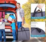 KIMBORA 10" Clear Garment Bags for Closet Storage