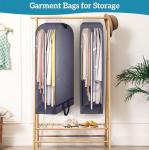 KIMBORA 10" Clear Garment Bags for Closet Storage