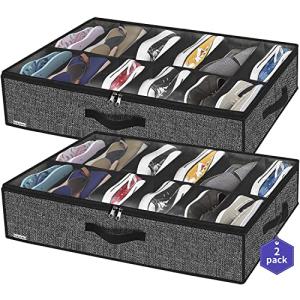 Under Bed Shoe Storage Organizer - Set of 2