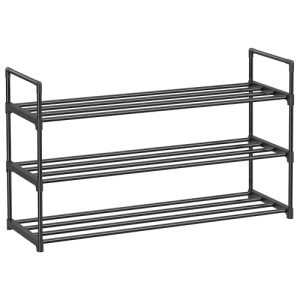 3-Tier Metal Shoe Rack for 12-15 Pairs