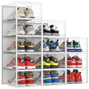 XXL Clear Shoe Storage Boxes - 12 Pack