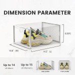 XXL Clear Shoe Storage Boxes - 12 Pack