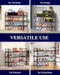 Space-Saving Shoe Rack for Closet and Entryway