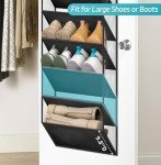10-Tier Over-the-Door Shoe Organizer Rack