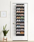 10-Tier Over-the-Door Shoe Organizer Rack