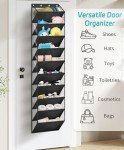 10-Tier Over-the-Door Shoe Organizer Rack
