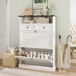 Maupvit Narrow Freestanding Shoe Storage Cabinet
