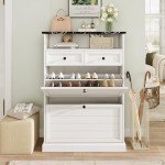 Maupvit Narrow Freestanding Shoe Storage Cabinet