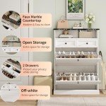 Maupvit Narrow Freestanding Shoe Storage Cabinet