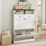 Maupvit Narrow Freestanding Shoe Storage Cabinet