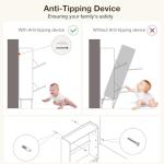 Narrow Wood Shoe Storage Cabinet with Flip Drawers