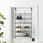 Gunmetal Gray Over-the-Door Shoe Rack - 6 Shelves