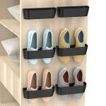 Wall Mounted Shoe Rack with Sticky Strips - 6 Pack
