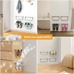 Foldable Wall-Mounted Shoe Rack - 4 Pack