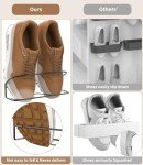 Wall Mounted Shoe Rack with Adhesive Strips - 6PCS