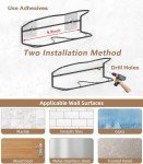 Wall Mounted Shoe Rack with Adhesive Strips - 6PCS