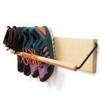 PeachyModern Slim Wall Mounted Shoe Rack