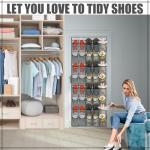 40 Pockets Over-the-Door Shoe Organizer in Gray