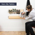 PeachyModern Slim Wall Mounted Shoe Rack