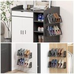 3-Pack Wall Mounted Shoe Rack for 6 Pairs