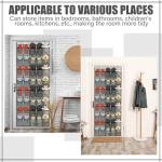 40 Pockets Over-the-Door Shoe Organizer in Gray