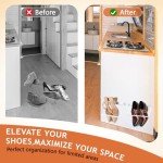 3-Pack Wall Mounted Foldable Shoe Rack