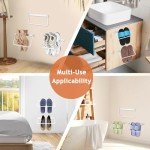 3-Pack Wall Mounted Foldable Shoe Rack