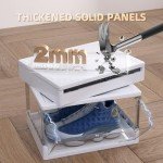 12-Pack Stackable Clear Shoe Storage Boxes