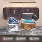 12-Pack Stackable Clear Shoe Storage Boxes