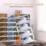 12-Pack Stackable Clear Shoe Storage Boxes