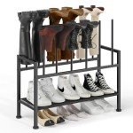 DIMJ 3-Tier Free Standing Shoe Rack Organizer