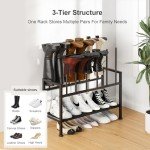 DIMJ 3-Tier Free Standing Shoe Rack Organizer