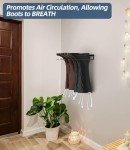 Sturdy Wall Mounted Boot Rack for 4 Pairs