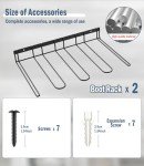 Sturdy Wall Mounted Boot Rack for 4 Pairs