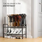 DIMJ 3-Tier Free Standing Shoe Rack Organizer