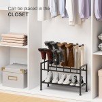 DIMJ 3-Tier Free Standing Shoe Rack Organizer